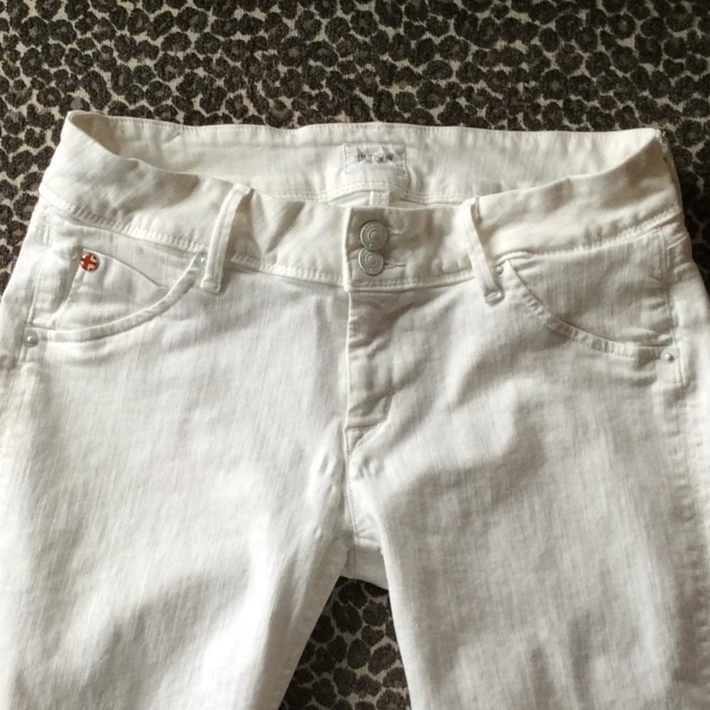 HUDSON WHITE FLAP POCKET SKINNY 28